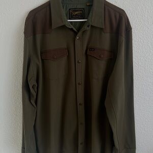 Howler Brothers Olive and Brown Shirt